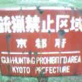 Gun hunting prohibited area, Kyoto prefecture. 